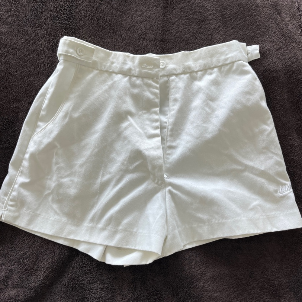 Nike White Retro Vintage Shorts